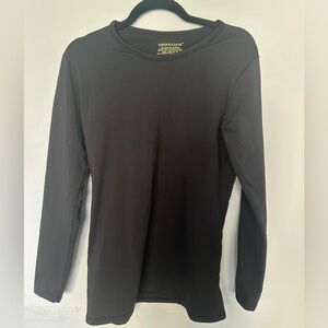 Thermajane Black Long Sleeve Crewneck Shirt